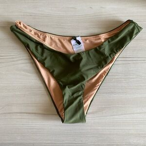 J. Crew 50 UPF Protection NWT Women’s Size M Curved Waist Cheeky Bikini Bottom